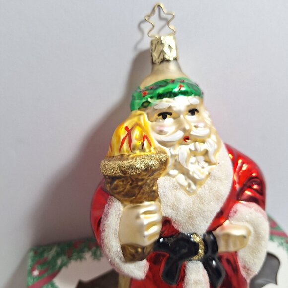 Ghost of Christmas Present Carol Old World Blown Glass Ornament With Box - Picture 7 of 16